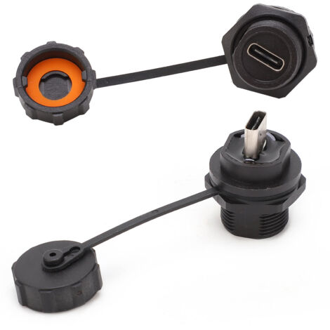 Wasserdichter USB-Schraubanschluss (weiblich) für industrielle Schalttafelmontage E10TPC-TF-F-F