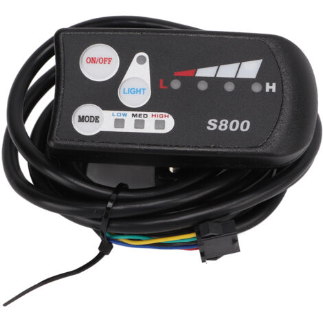 Wasserdichtes Bedienfeld S800 mit LED-Anzeige für 36V/48V-Elektrofahrräder – Messgerät und Motorsteuerung