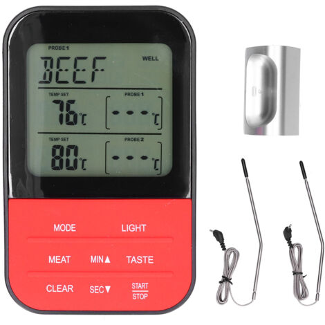 Wasserdichtes digitales Fleischthermometer für Grill, Kochsonde 0-250°C