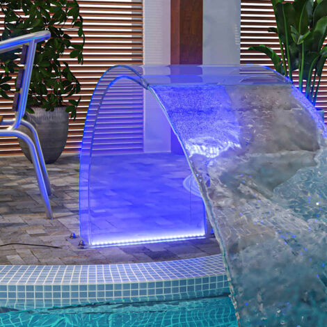 Wasserfall-Element mit RGB-LEDs Acryl 50 cm