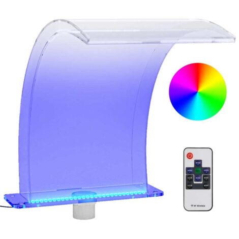 Wasserfall-Element mit RGB-LEDs Acryl 50 cm vidaXL
