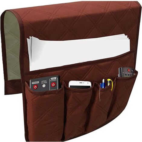 Wasserfester Armlehnen-Organizer für Couch und Relaxsessel mit 5 praktischen Aufbewahrungstaschen