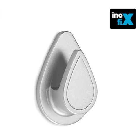Wasserfester Kleiderbügel, verchromt, Tropfenmodell 2193-7-000, INOFIX-Blister