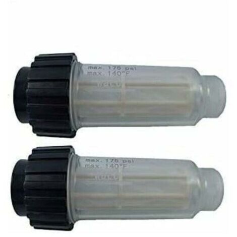 Wasserfilter mit Filtereinsatz (5.731-050.0) für alle Kärcher Hochdruckreiniger mit 3/4"-Wasseranschluss und Hochdruckreiniger 4.730-059.0 – 2er-Pack