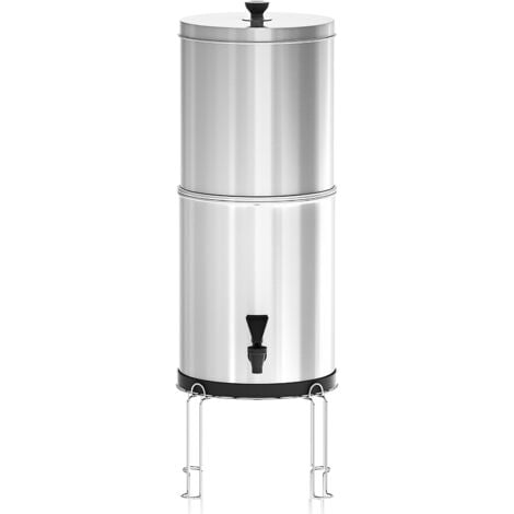 METERK Wasserfiltration des Schwerkraft-Wasserfiltersystems, für die Notfallvorsorge beim Camping zu Hause, Set 3 (Filter, mit Halter)