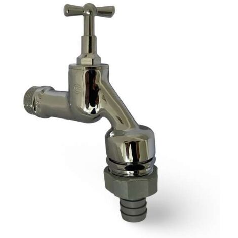 Wasserhahn Auslaufventil 3/4" Waschmaschinenhahn Anschlussventil Geräteventil Belüfter RV verchromt