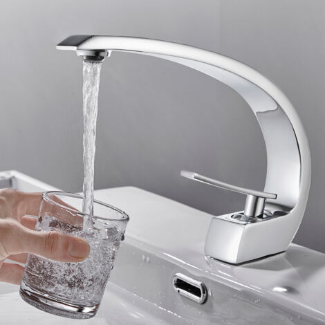 Wasserhahn Bad Waschtischarmatur Mischbatterie Waschbecken Armaturen Badarmatur Waschbecken Chrom Waschbeckenarmatur Messing