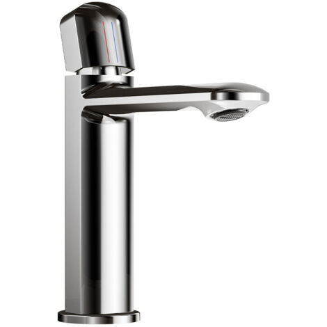Wasserhahn Bad,Einhandmischer Waschbecken Armatur,Mischbatterie Waschbecken wassersparend,Badarmatur Mischbatterie,Einhebelmischer Mischbatterie für Waschtisch Badezimmer (Chrome)