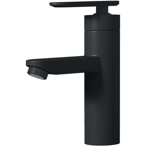 Wasserhahn Denver Matt Schwarz Waschtisch Armatur Waschtischarmatur Waschbecken Waschbeckenarmatur Badezimmer Badarmatur - Matt Schwarz
