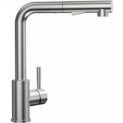 Wasserhahn Küche mit Brause, Küchenarmatur mit 2 Strahlarten, Ausziehbarer Spültischarmatur Küche mit Magnetisches Docking, 360° Drehbar Mischbatterie Küche, Edelstahl