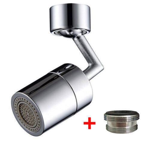 Wasserhahn-Luftsprudler, Messing, 720° drehbar, Luftsprudler mit Doppelfunktion für Sprühschaum-Luftsprudler, Küche, Badezimmer, Wasserhähne mit M22-Außengewindedüse (1 Stück)