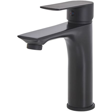 Wasserhahn Schwarz aus Messing Matt Badezimmer/ Armaturen/ Badarmaturen Klassischer Wasserhahn Modernes Design