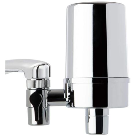 Wasserhahn-Wasserfilter für Küche, Badezimmer oder Wohnmobil-Waschbecken, lange Lebensdauer, 500 Gallonen, Chrom-Finish