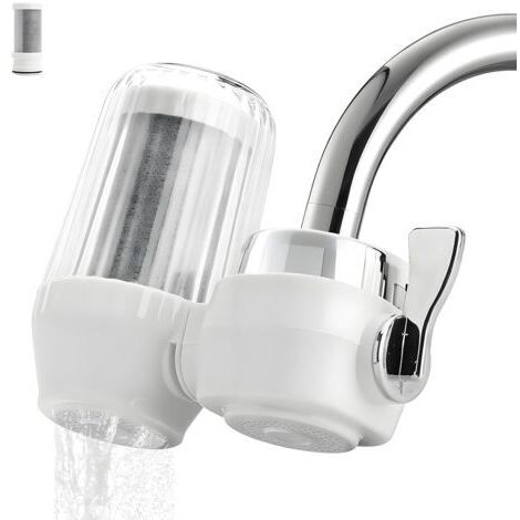 Wasserhahnfilter – Reduziert Chlor, Blei, Ablagerungen und Gerüche – Geeignet für Küchen- und Badezimmerspülen – 1 Stück