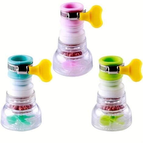 Wasserhahnfilter, universeller Küchenhahn, Spritzschutz-Duschverlängerung, drehbarer Wasserhahnfilter, Küchenzubehör, ...