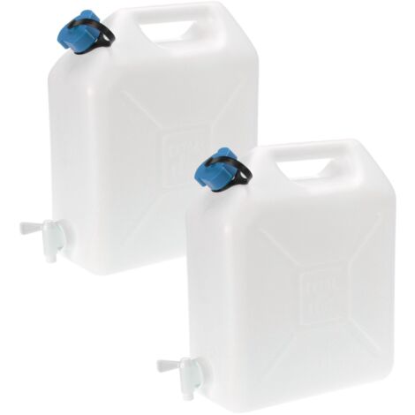 Wasserkanister 2x 10 Liter Auslaufhahn Camping Wasserbehälter