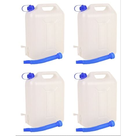 Wasserkanister 2x 10 Liter Auslaufhahn Ausgießtülle Camping Wasserbehälter