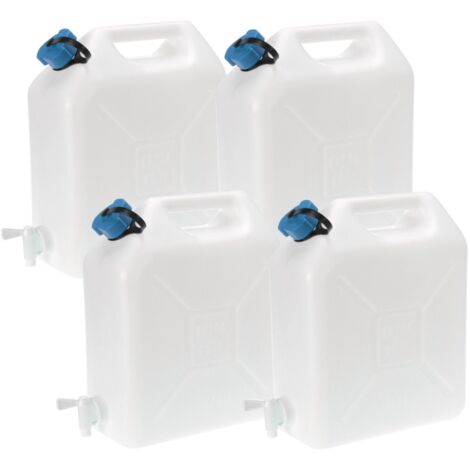 Wasserkanister 4x 10 Liter Auslaufhahn Camping Wasserbehälter