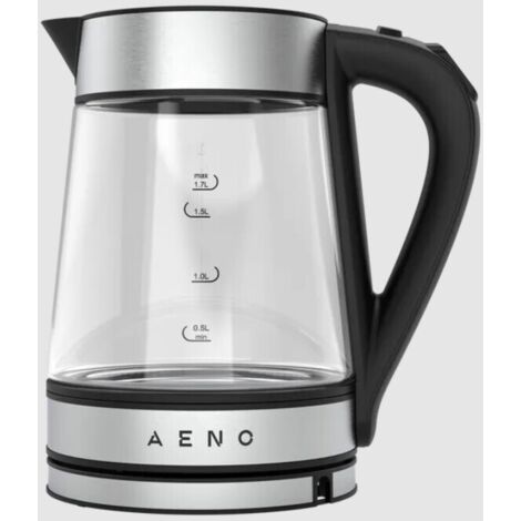Wasserkocher Aeno EK1 Durchsichtig 1,7 L 2200 W Schwarz