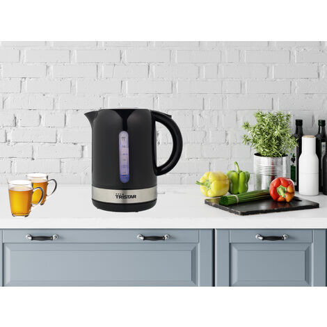 Wasserkocher Kunststoff Schwarz 1,7 Liter 360° drehbar 2200Watt