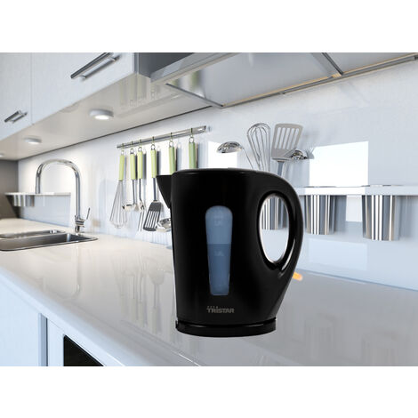 Wasserkocher Schwarz 1,7 Liter Kabellos, automatische Abschaltung, 2200Watt