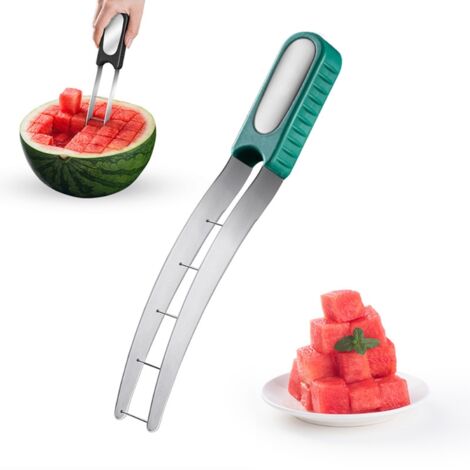 Wassermelonenschneider aus Edelstahl 304, Würfelschneider für Obst und Melonen, praktisches Küchenaccessoire