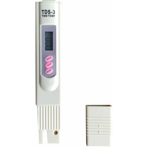 Wasserqualitätstester Tragbarer TDS-Stifttester Hochgenaues digitales LCD-TDS-Messgerät, Elektrolyseur-Tester Wasserfilterstift, ideal für Trinkwasser, Wasser