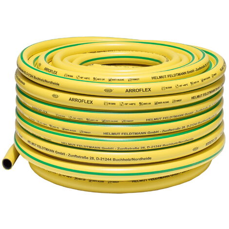 Wasserschlauch Gartenschlauch Trikotgewebe ARROFLEX gelb 3/4' 50 Meter