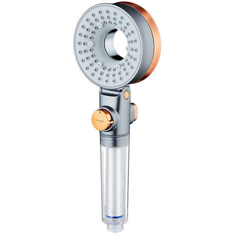 Wassersparender Duschkopf, Anti-Kalk-Handbrause mit Filter, Hochdruck-Duschkopf mit 3 Strahlarten, Spa-Duschkopf