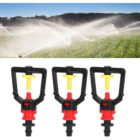 Wassersparendes Bewässerungsset [30 Sprinkler-Sets] + Düsenanschlüsse – 30 Düsen + 30 Anschlüsse für 4/7-mm-Schläuche – leichter und robuster Kunststoff für Gärten, Blumen und Pflanzen