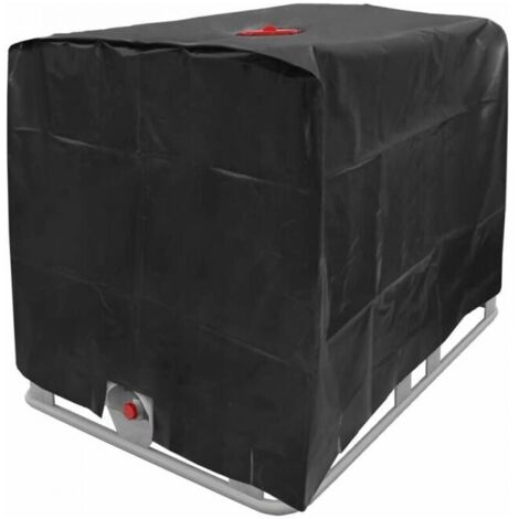 Wassertankabdeckung 120 x 100 x 116 cm, 1000 l IBC-Wassertankabdeckung, Wassertankbehälter-Schutzabdeckung, staubdicht und UV-Schutz FLITI