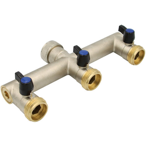 Wasserverteiler 3 fach Messing 1 Zoll 3 Wege Verteiler Wasser