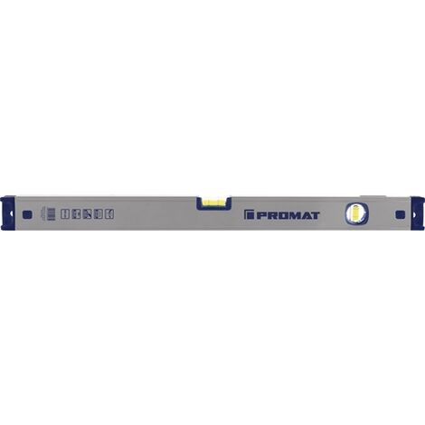 Wasserwaage 30cm Alu.silber Spiegellibelle max.±0,5 mm/m PROMAT