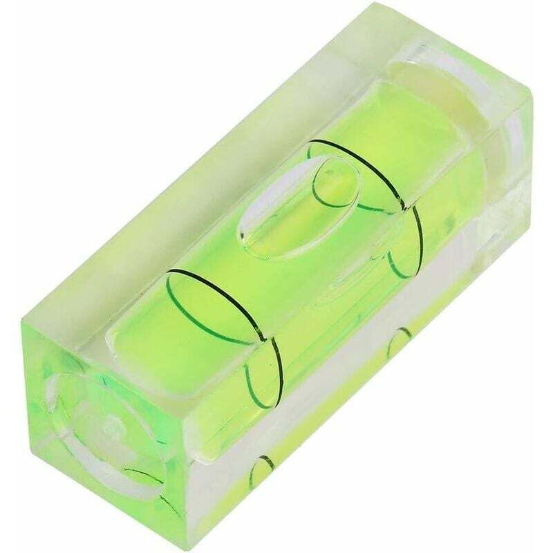 Image of Jalleria - 5 Stück 15 x 15 x 40 mm quadratische Mini-Wasserwaage, kleine Wasserwaage