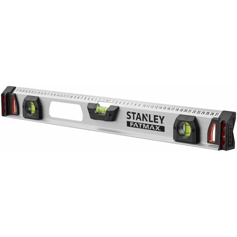 Wasserwaage Profile I-Beam - 60 cm - 3 Libellen - magnetisch - Aluminium - FATMAX - STANLEY, 1-43-554