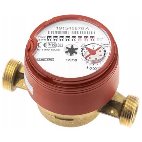 WASSERZÄHLER GSD8 1/2'' 2,5m3 WARMWASSER BMETER