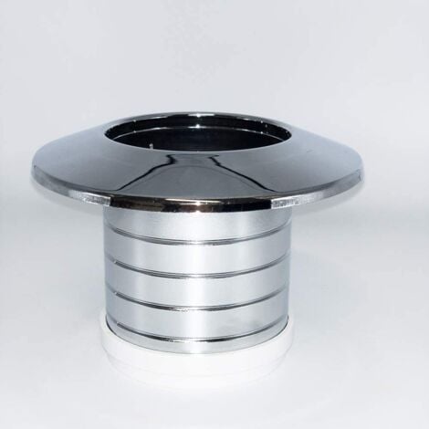 WASSER GERATE Wasserzähler Schubrosette, chrom passend zu Wasser-Geräte, Minol MB 2/MB 3, Deltamess