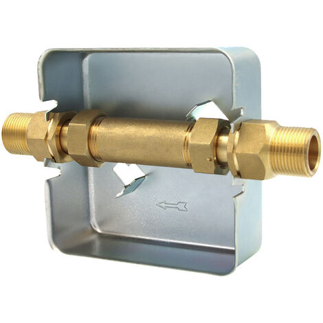 Wasserzähler Unterputz-Einbaukasten UPK, 3/4" AG, 18mm Lötanschluss