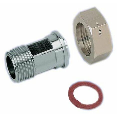 Wasserzähler Verschraubung 3/4" AG x 1" Überwurf, 2 Stück, Messing