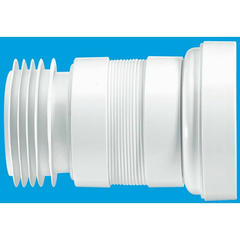 Straight Flexible 100-160mm WC Connector - 110mm Outlet - Mcalpine