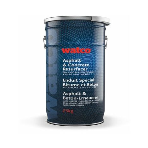 Watco Asphalt und Beton Erneuerer, einkomponentige Acrylfarbe, Dunkelgrau 25kg