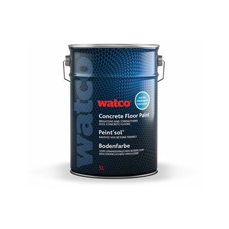 Watco Bodenfarbe Beste Formel Matt, einkomponentiger Bitumen, Achatgrau RAL 7038 5L