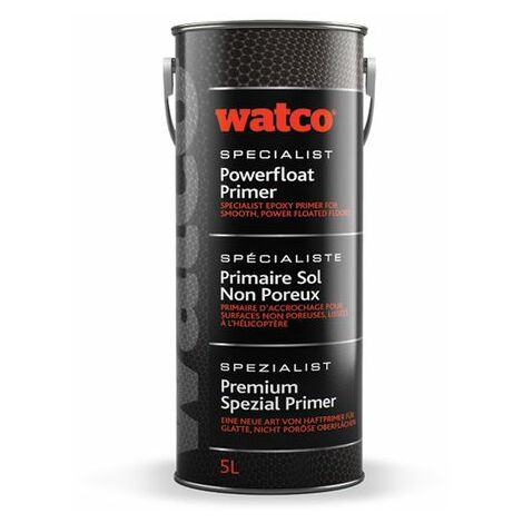Watco Premium Spezial Primer, zweikomponentige Epoxidharz Bodenbeschichtung, Transparent 5L - Transparent
