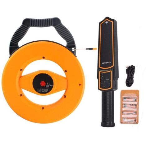 Water blocking detector with water source, 30 meter range, portable domestic water blocking detector.