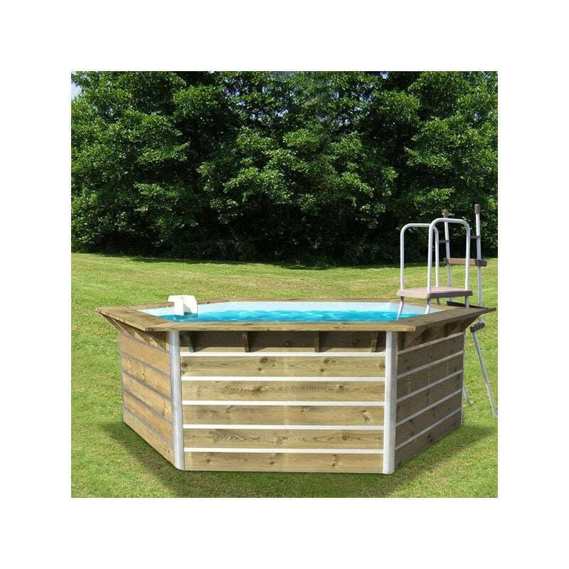 Water Clip - piscine bois cebu waterclip 20153 350 x 295 x 111 cm bois