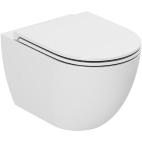 Water Comoda sospeso senza brida cm. 51,5x36 bianco lucido di