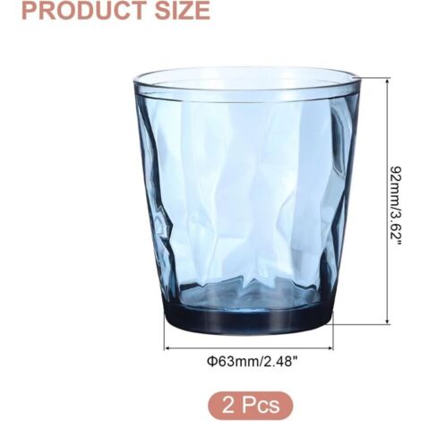 Water cup made of acrylic, plastic, reusable, glass, unbreakable, stackable, dishwasher safe