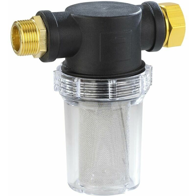 Water filter for pressure washers and rainwater cisterns