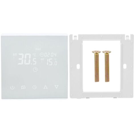 Water/floor thermostat wall-mounted stove temperature control panel.