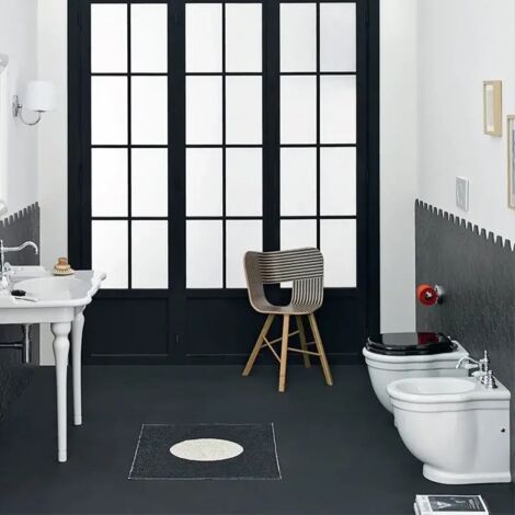 Water Hermitage filomuro cm. 55x36 bianco lucido di Art Ceram